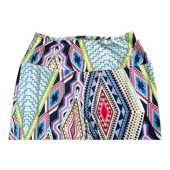 AROLINA Womens Size XXL Pull On Tribal Aztec Boho Wide Leg Pants 31" Inseam - Picture 3 of 6